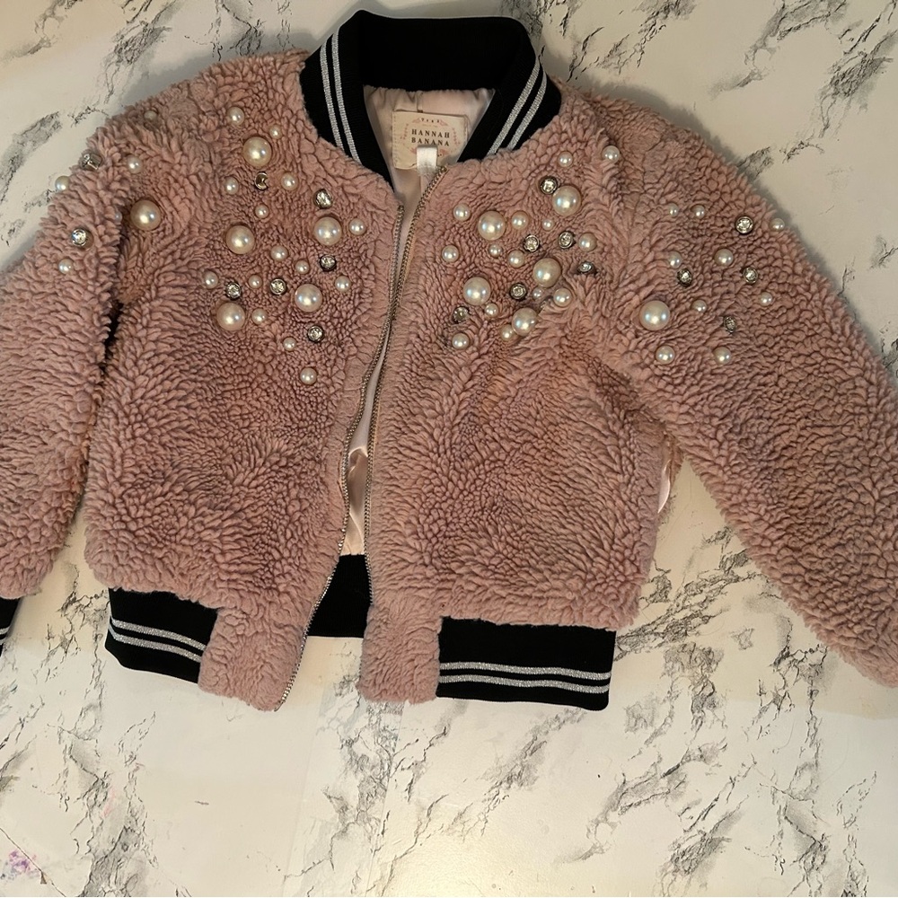 Hannah Pink Pearl Kids Puffer Jacket